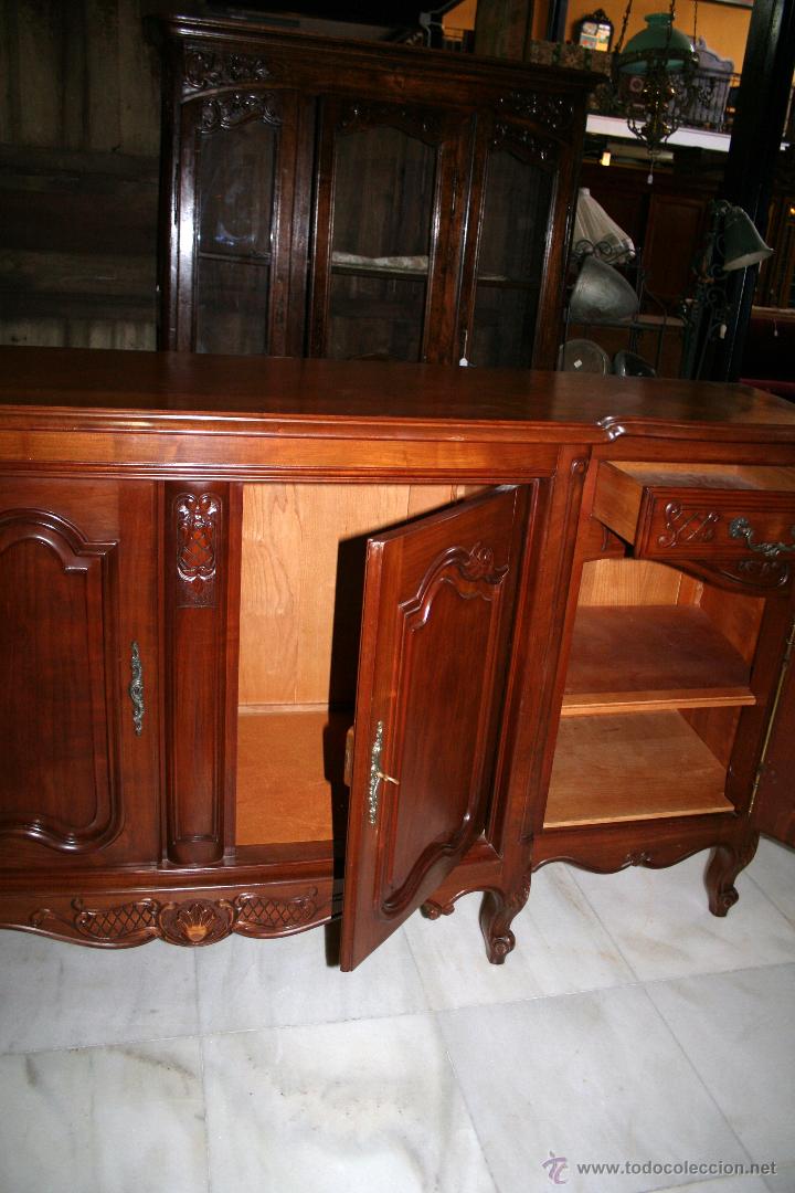 Antig&uuml;edades: BUFET/APARADOR LUIS XV, EN CEREZO MACIZO. REF. 5713 - Foto 5