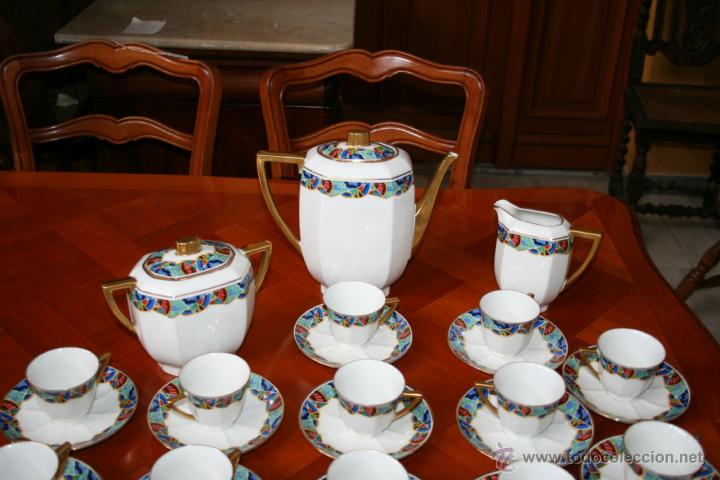 Antig&uuml;edades: SERVICIO DE CAF&Eacute; LIMOGES. REF. 5717 - Foto 2