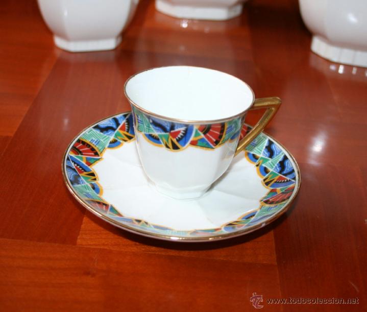 Antig&uuml;edades: SERVICIO DE CAF&Eacute; LIMOGES. REF. 5717 - Foto 6