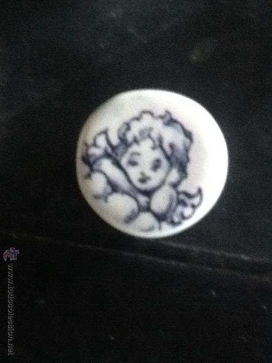 Antig&uuml;edades: BOT&Oacute;N DE CERAMICA DE TALAVERA CON QUERUBIN - Foto 1