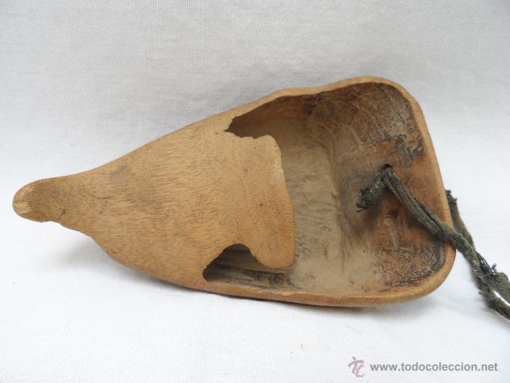 Antig&uuml;edades: herramienta protector dedos de madera - Foto 1