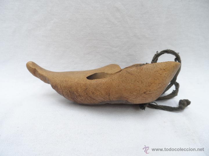 Antig&uuml;edades: herramienta protector dedos de madera - Foto 2