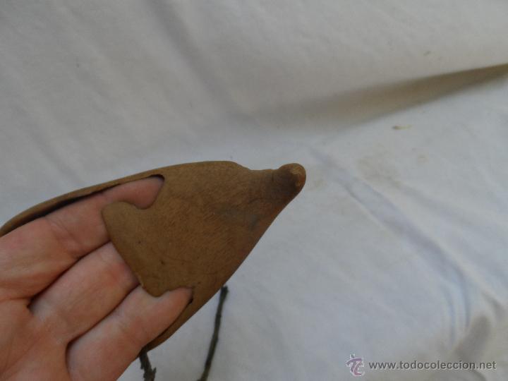 Antig&uuml;edades: herramienta protector dedos de madera - Foto 3