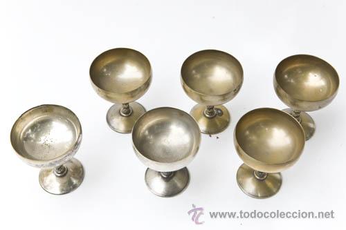 Antig&uuml;edades: Juego 6 Copas Uranio - Foto 3