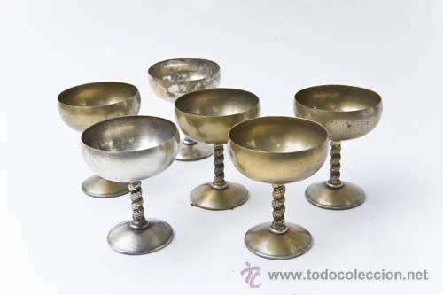 Antig&uuml;edades: Juego 6 Copas Uranio - Foto 5