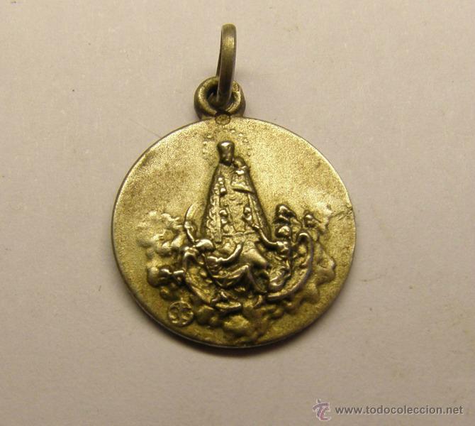 Antig&uuml;edades: Medalla religiosa de Virgen. - Foto 1
