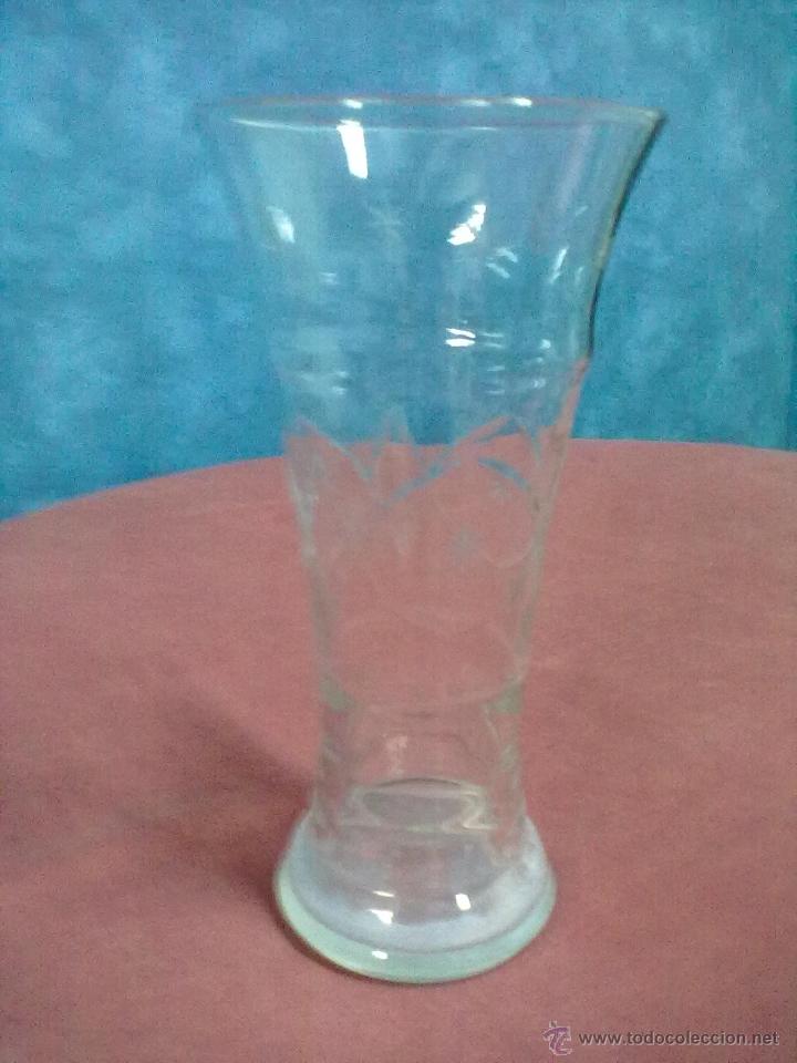 Antig&uuml;edades: JARRON CRISTAL SOPLADO Y TALLADO - Foto 1