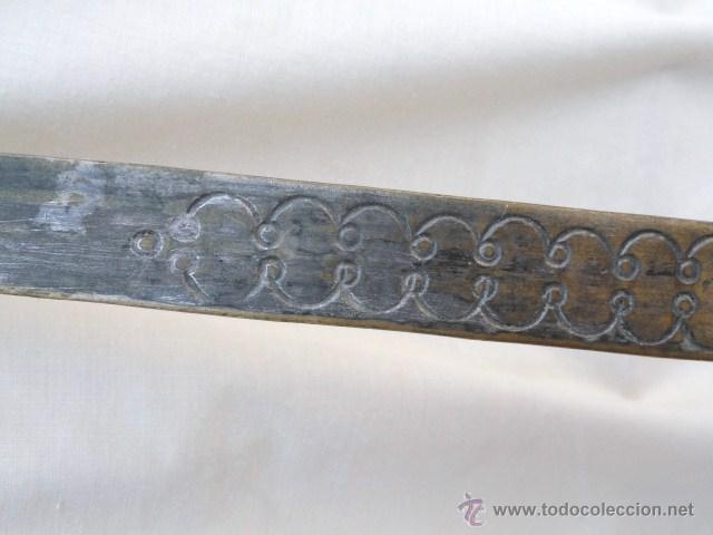 Antig&uuml;edades: BONITO CUCHAR&Oacute;N DE METAL CON MANGO DECORADO. - Foto 6