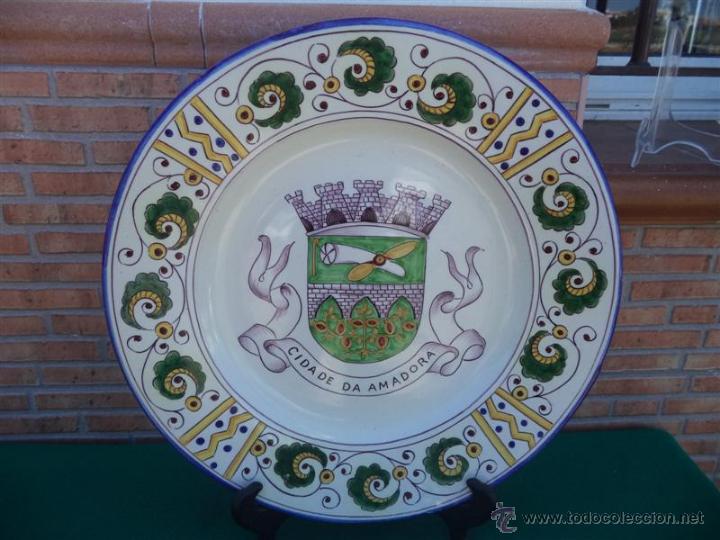 Antig&uuml;edades: plato grande de ceramica - Foto 1