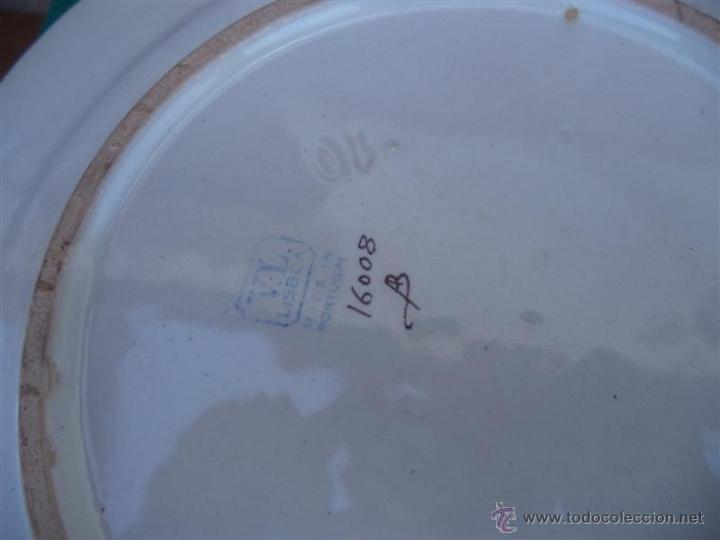 Antig&uuml;edades: plato grande de ceramica - Foto 2