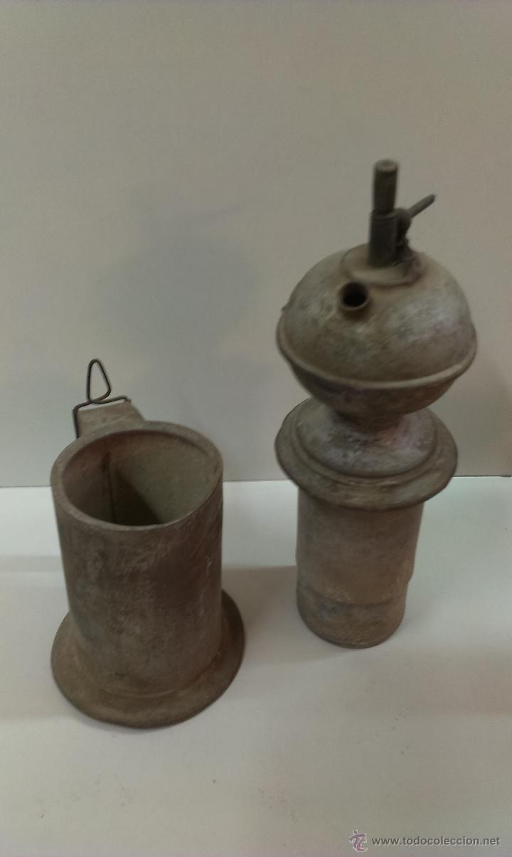 Antig&uuml;edades: LAMPARA DE MINA MUY ANTIGUA , - Foto 5