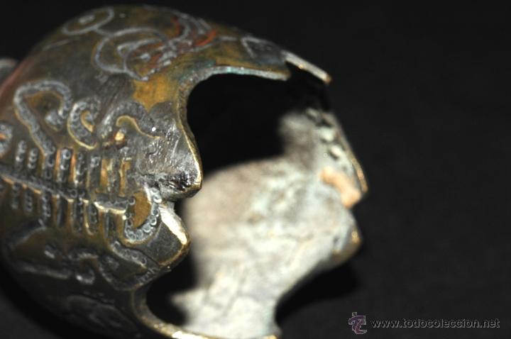 Antig&uuml;edades: ANTIGUA PIEZA EN BRONCE CON GRABADOS - Foto 7