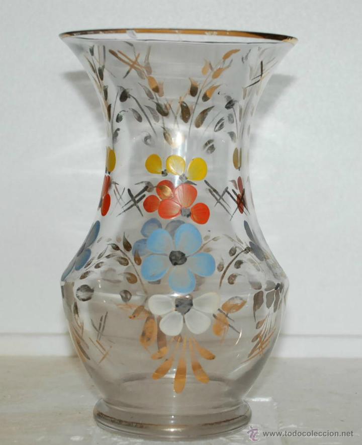 Antig&uuml;edades: ANTIGUO JARRON CRISTAL DE LA GRANJA - Foto 2