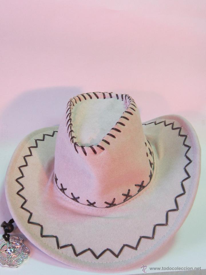 Antig&uuml;edades: SOMBRERO TEJANO BLANCO EN LONETA - Foto 8