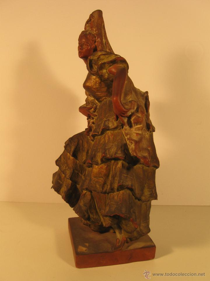 Antig&uuml;edades: Bailaora de terracota policromada - Foto 2