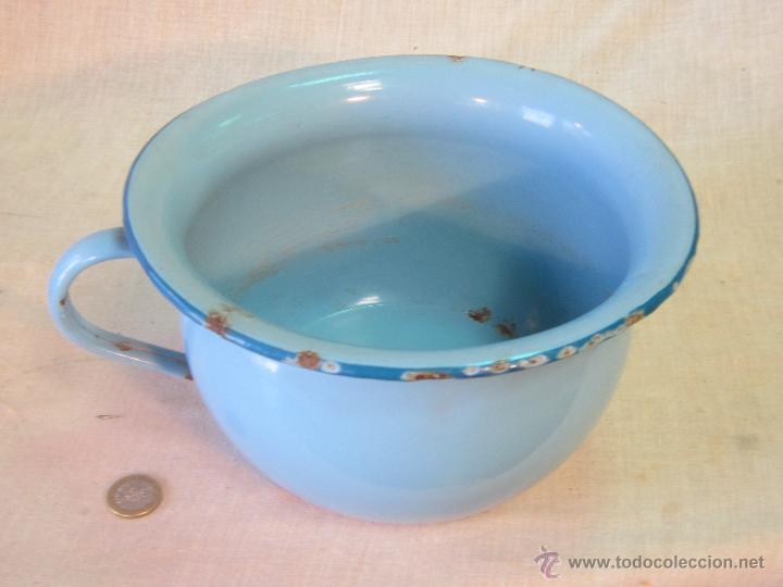 Antig&uuml;edades: ORINAL ESMALTADO AZUL - Foto 4