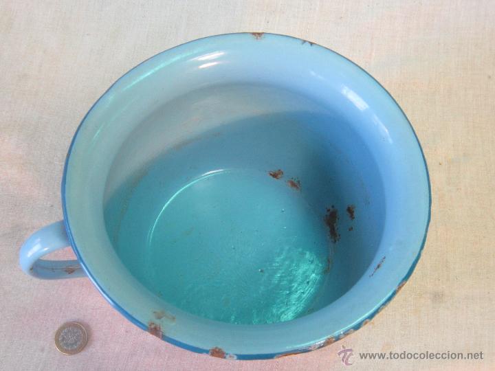 Antig&uuml;edades: ORINAL ESMALTADO AZUL - Foto 6