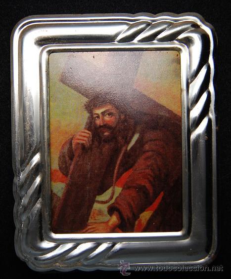 Oggetti Antichi: LAMINA EN PORTA RETRATO DEL CRISTO DE MOCLIN GRANADA