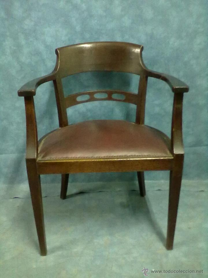 Antig&uuml;edades: SILLON MODERNISTA DE ROBLE JUGENDSTYL - Foto 1