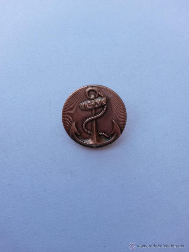 Antig&uuml;edades: Boton con ancla de 1,8 cms de diametro - Foto 1