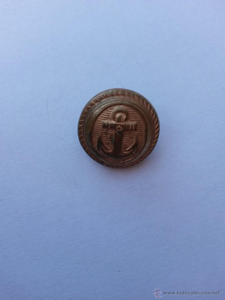Antig&uuml;edades: Boton con ancla de 1,8 cms de diametro - Foto 1