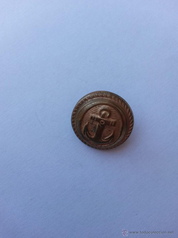 Antig&uuml;edades: Boton con ancla de 1,8 cms de diametro - Foto 3