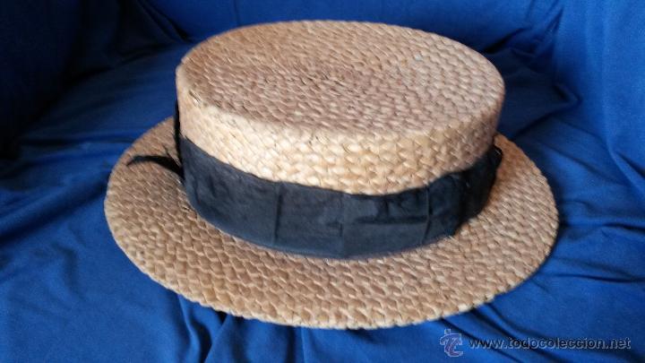 Antig&uuml;edades: sombrero de paja GONZALEZ RIVAS - Foto 2