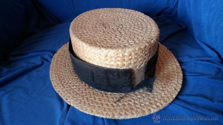 Antig&uuml;edades: sombrero de paja GONZALEZ RIVAS - Foto 3