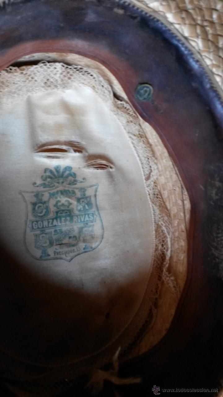 Antig&uuml;edades: sombrero de paja GONZALEZ RIVAS - Foto 4