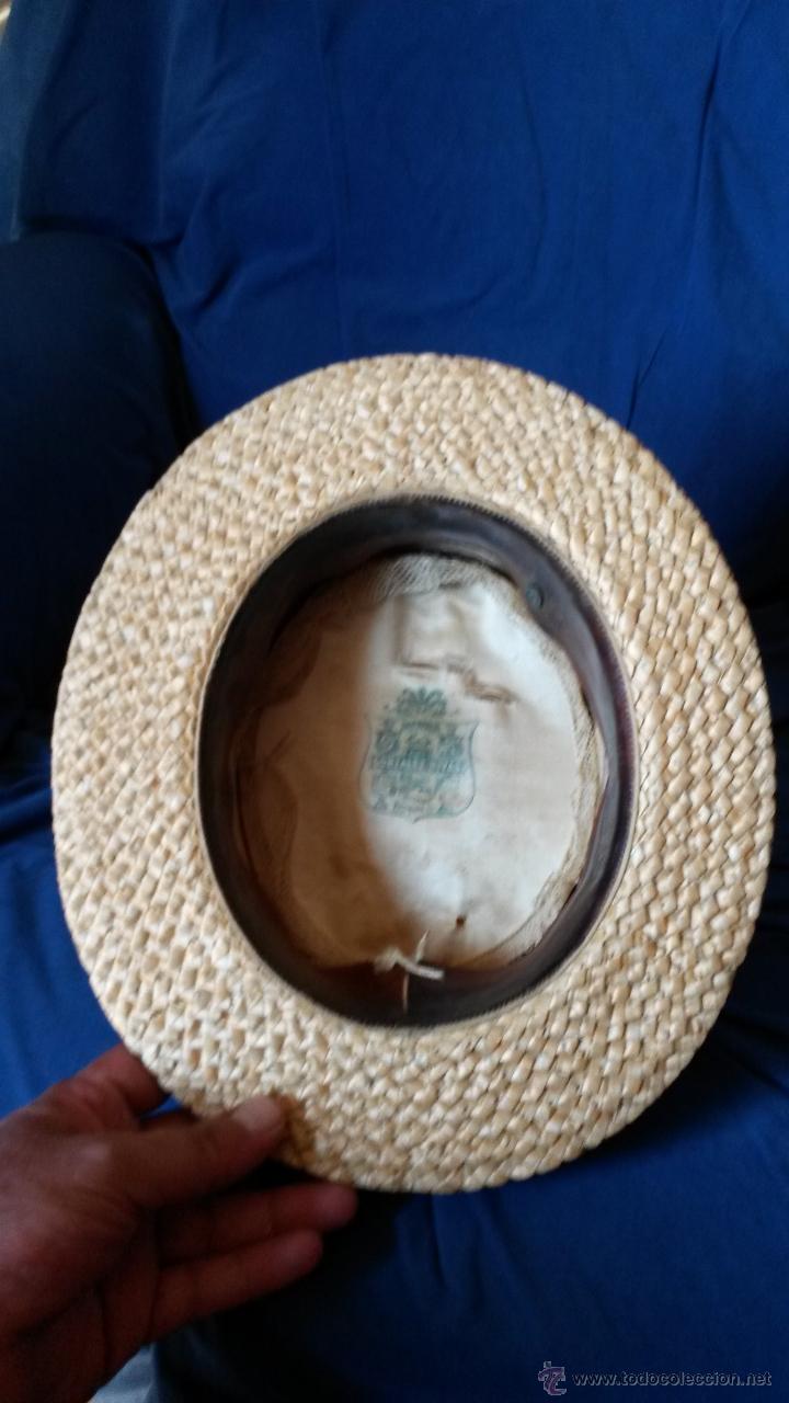 Antig&uuml;edades: sombrero de paja GONZALEZ RIVAS - Foto 5