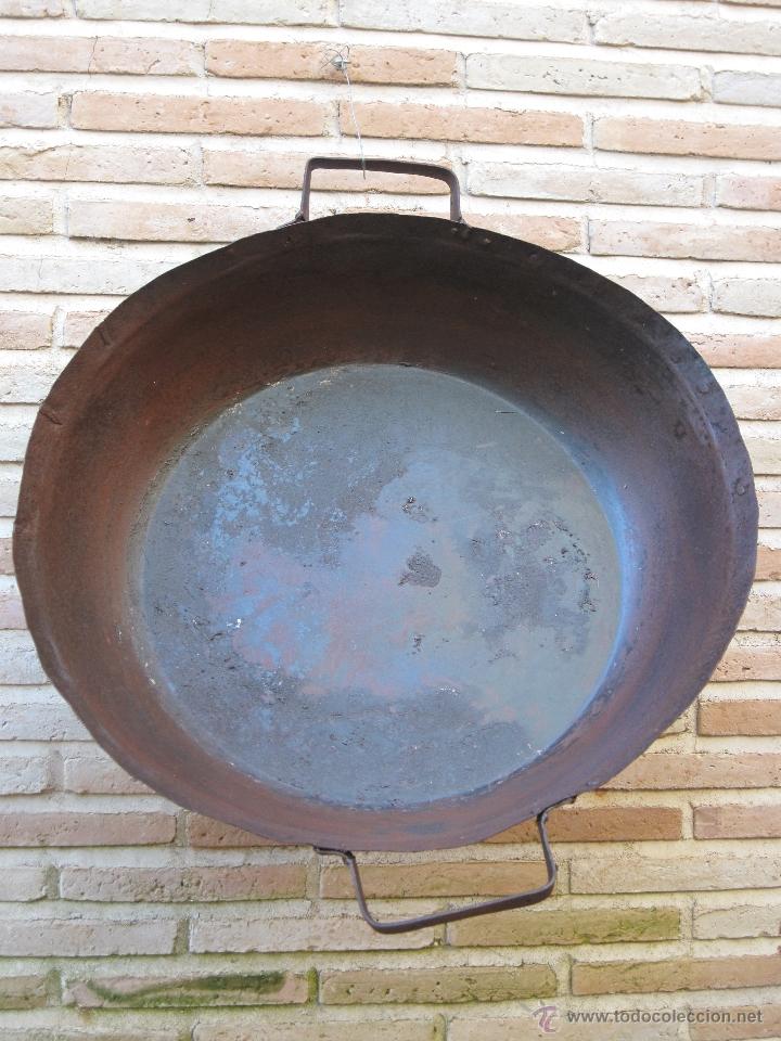 Antig&uuml;edades: CALDERO ANTIGUO EN HIERRO FORJADO. - Foto 1