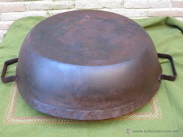 Antig&uuml;edades: CALDERO ANTIGUO EN HIERRO FORJADO. - Foto 3