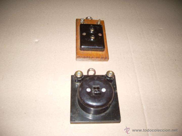 Antig&uuml;edades: ENCHUFE Y LLAVE DE LUZ - Foto 1