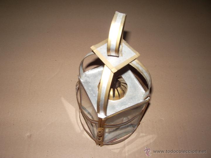 Antig&uuml;edades: FAROL DE HOJATA Y CRISTAL - Foto 2