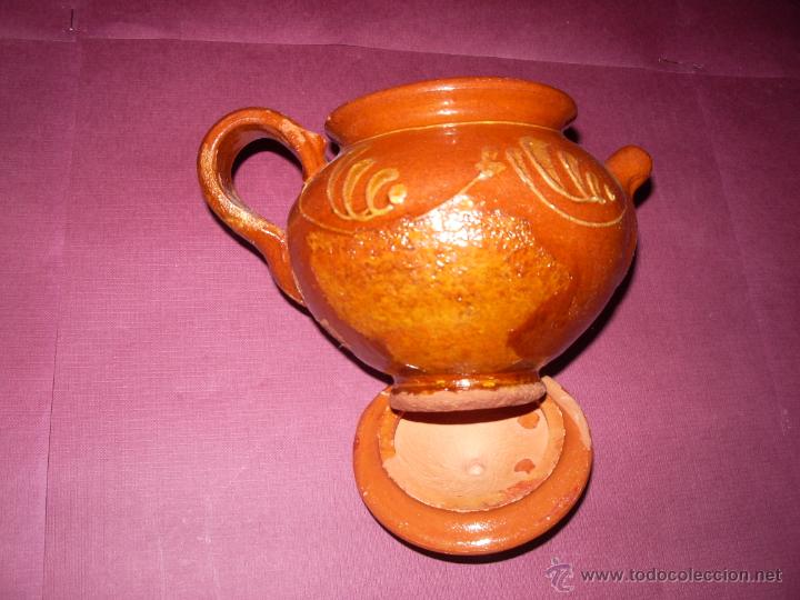 Antig&uuml;edades: JARR&Oacute;N DE CERAMICA CON TAPADERA - Foto 2
