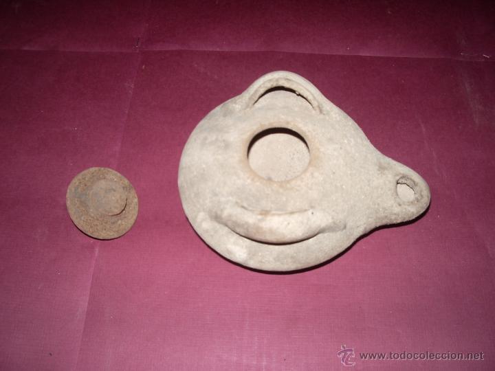 Antig&uuml;edades: LAMPARA DE ACEITE - Foto 2