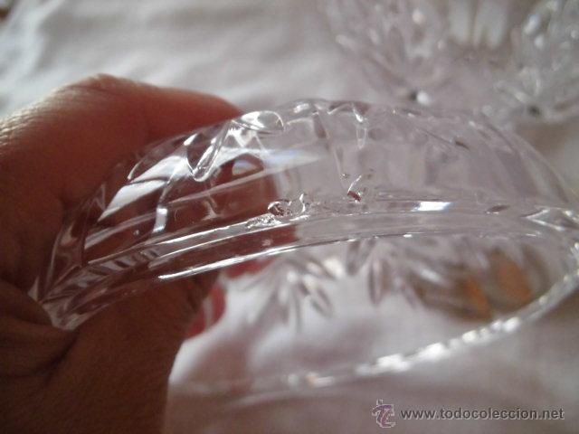 Antig&uuml;edades: ORIGINAL COMPOTERA DE CRISTAL TALLADO Y BASE DE PLATA - Foto 11
