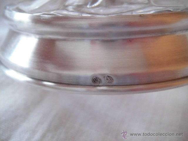 Antig&uuml;edades: ORIGINAL COMPOTERA DE CRISTAL TALLADO Y BASE DE PLATA - Foto 14