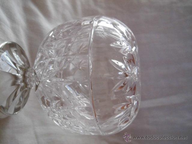 Antig&uuml;edades: ORIGINAL COMPOTERA DE CRISTAL TALLADO Y BASE DE PLATA - Foto 19