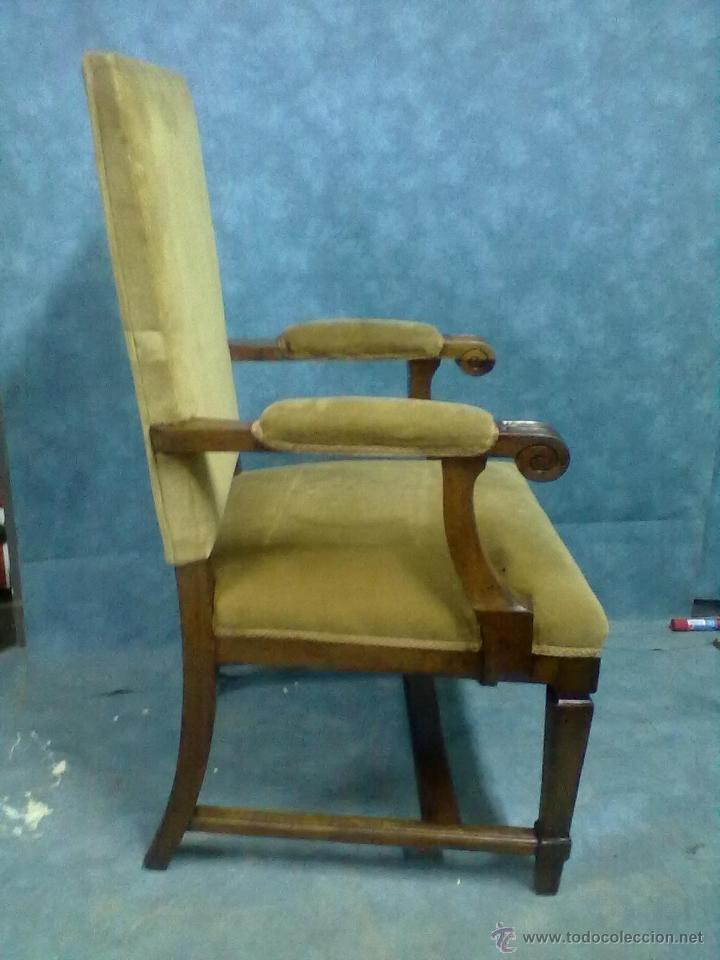 Antig&uuml;edades: SILLON LUIS XIV NOGAL ESPA&Ntilde;OL - Foto 3