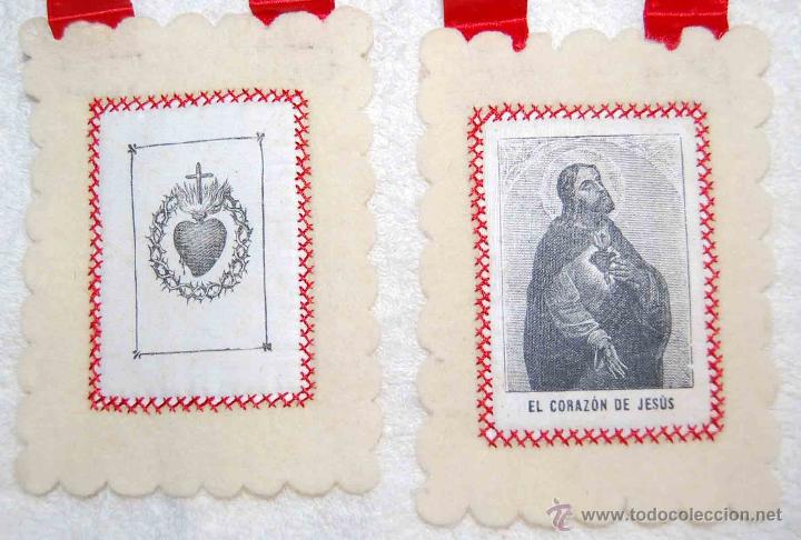 Antig&uuml;edades: ESCAPULARIO EL CORAZON DE JESUS - Foto 3