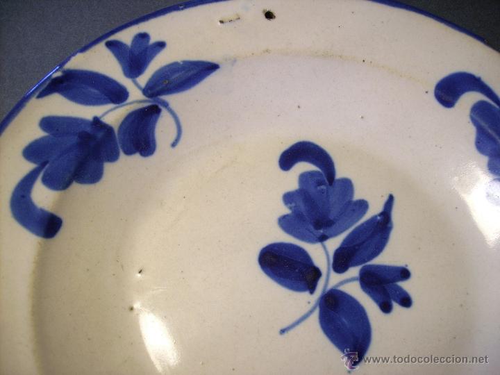 Antig&uuml;edades: PLATO  CERAMICA  DE  MANISES  XIX - Foto 4