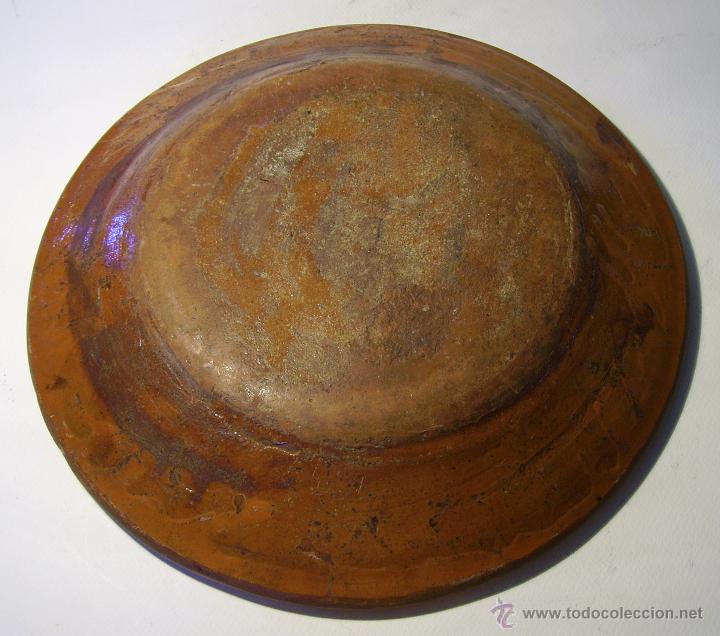 Antig&uuml;edades: PLATO CERAMICA GALLONADO DE MATARO - Foto 6