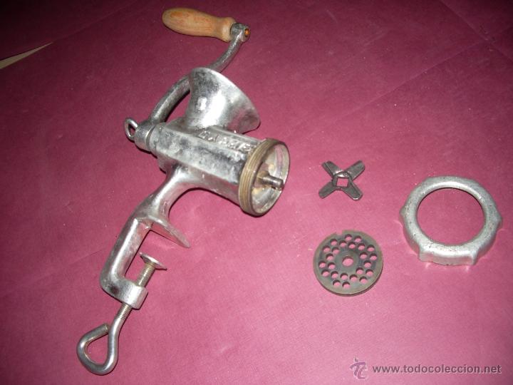 Antig&uuml;edades: ANTIGUA PICADORA DE CARNE - Foto 3