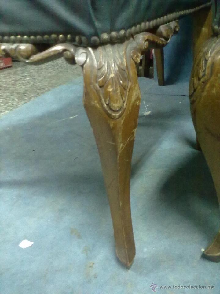 Antig&uuml;edades: SEIS SILLAS VALENCIANAS ROCOCO PARA RESTAURAR - Foto 3