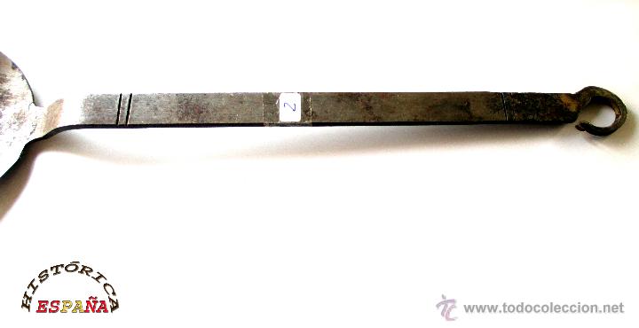 Antig&uuml;edades: BADILA DE FORJA 31,5 CM DE LARGO - Foto 3
