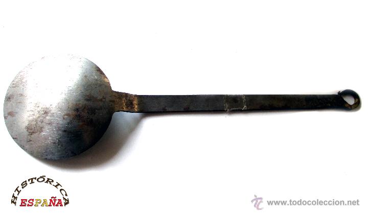 Antig&uuml;edades: BADILA DE FORJA 31,5 CM DE LARGO - Foto 6