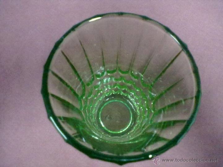 Antig&uuml;edades: JARRON VIDRIO VERDE FOREIGN - Foto 2
