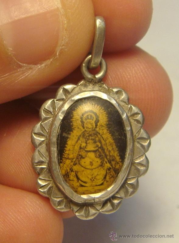 Antig&uuml;edades: Antigua Medalla de la Virgen. - Foto 1