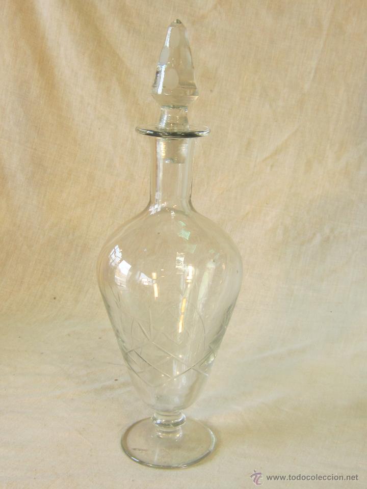 Antig&uuml;edades: BOTELLA ANTIGUA EN CRISTAL TALLADO - Foto 1